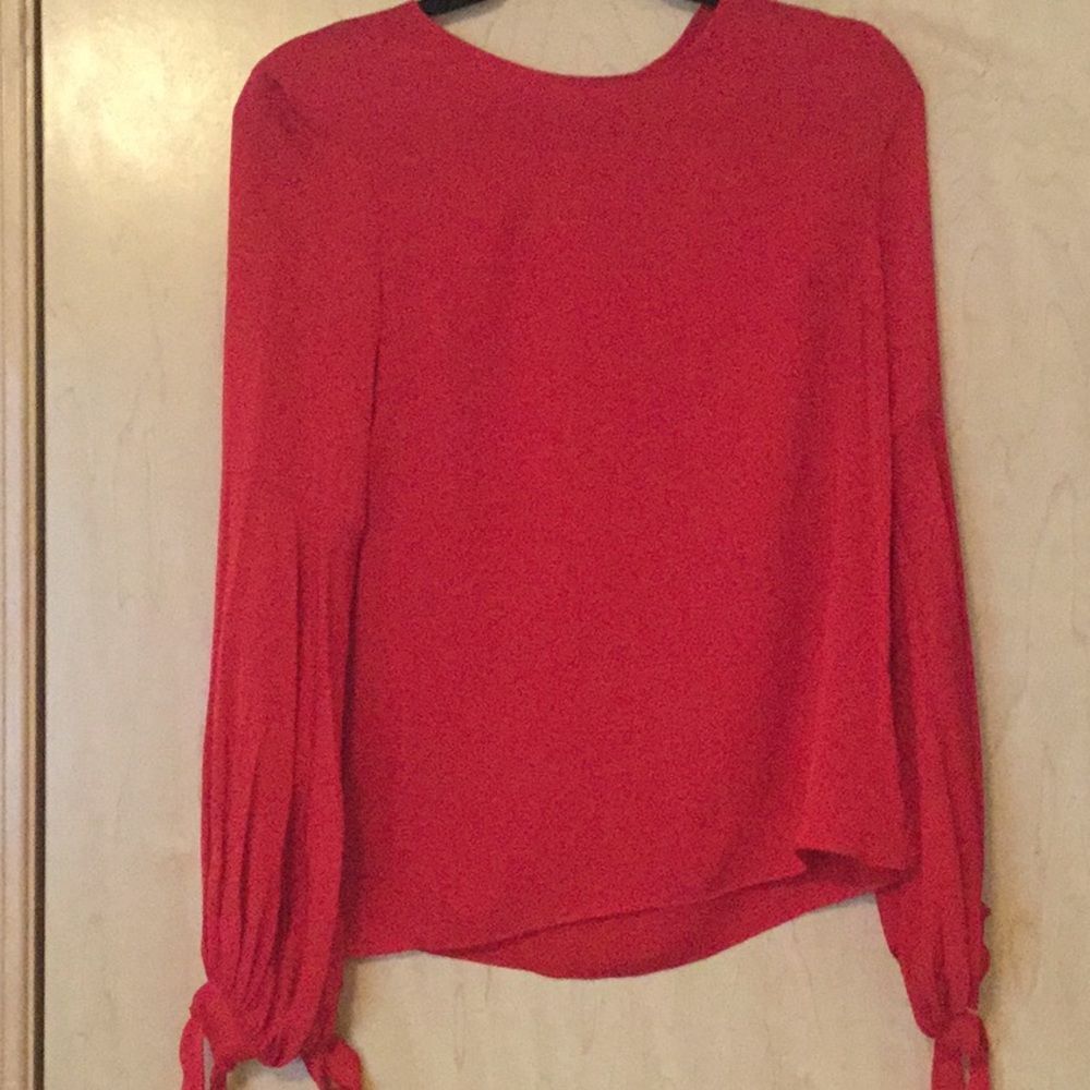 Milly Juliette Dramatic Bishop-Sleeve Stretch-Silk - Picture 2 of 8